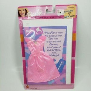 Barbie GREETING CARD Pink Outfit New Hallmark Perfect Gift For Barbie Collector